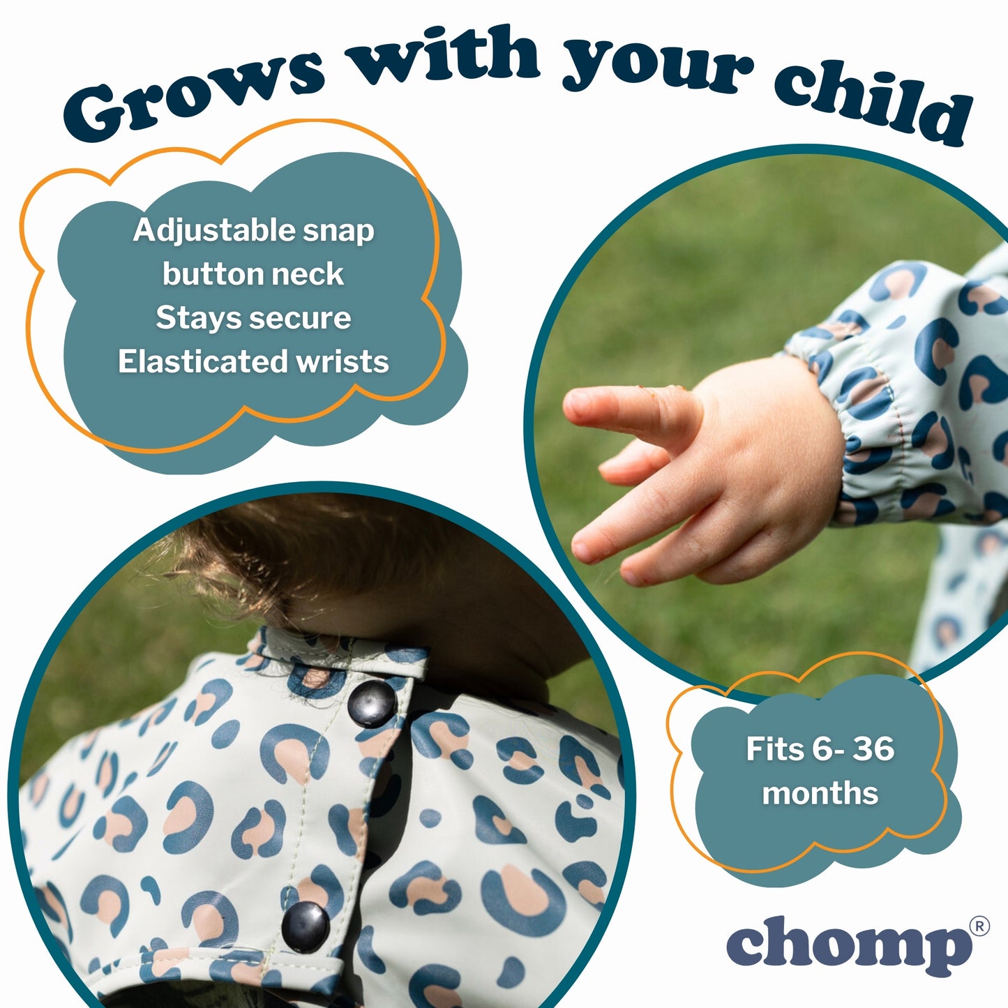The EveryKid Coverall Baby Bib- Carry Case Included