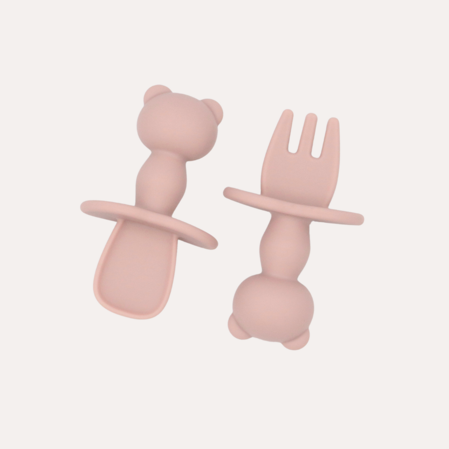chomp baby cutlery set rose