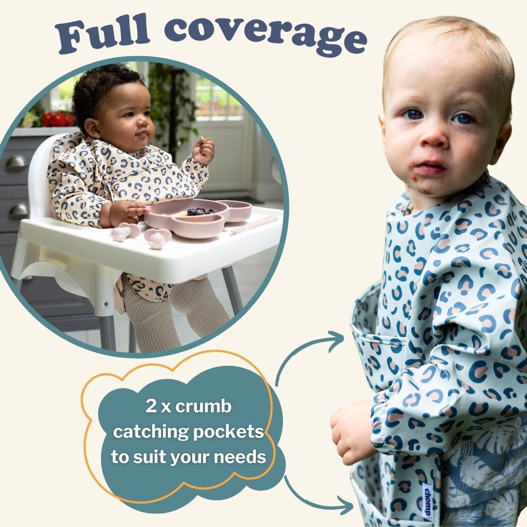 The EveryKid Coverall Weaning Bib with optional Carry Bag
