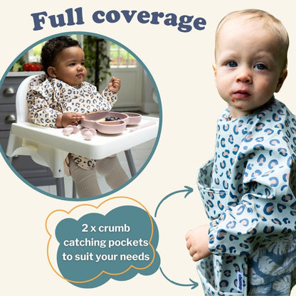 The EveryKid Coverall Weaning Bib Doublepack