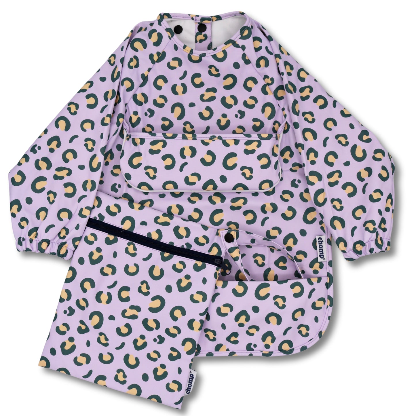 The EveryKid Coverall Baby Bib- Free Gift Cutlery Set & Carry Case Included
