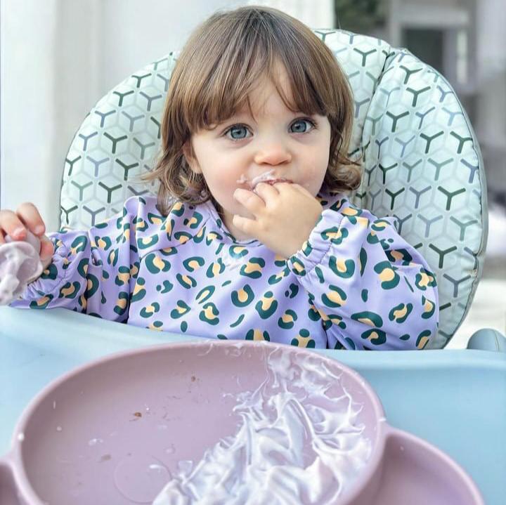 The EveryKid Coverall Baby Bib- Free Gift Cutlery Set & Carry Case Included
