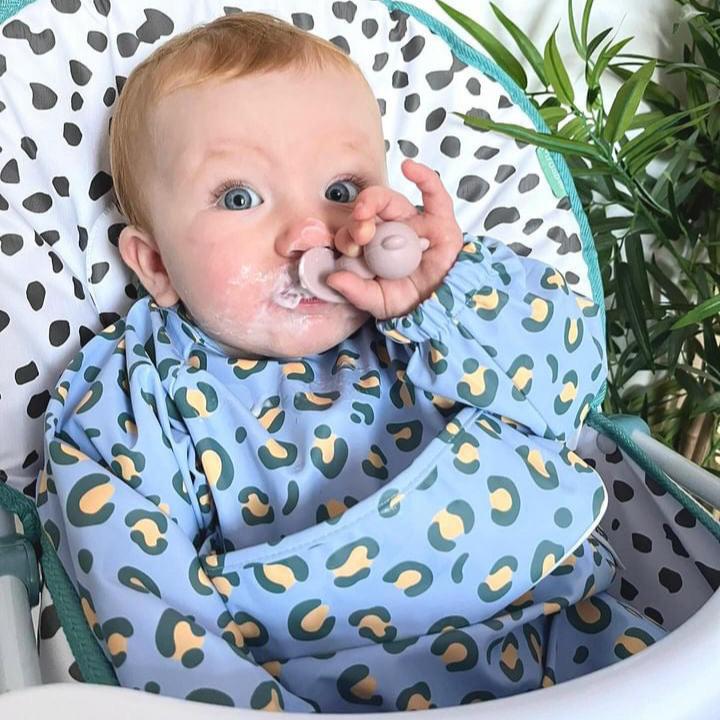 The EveryKid Coverall Baby Bib- Free Gift Cutlery Set & Carry Case Included