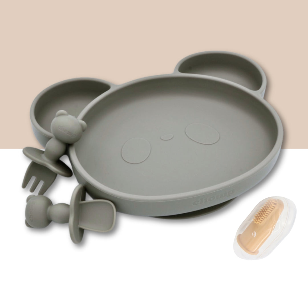 Panda Baby Suction Plate & Cutlery Set