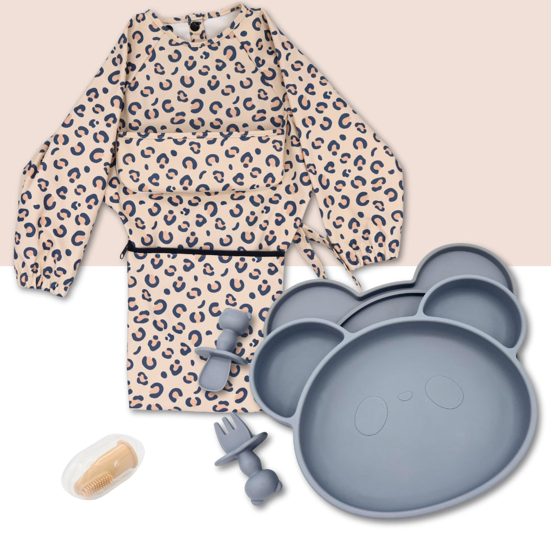 EveryKid Coverall Bib Baby Weaning Set
