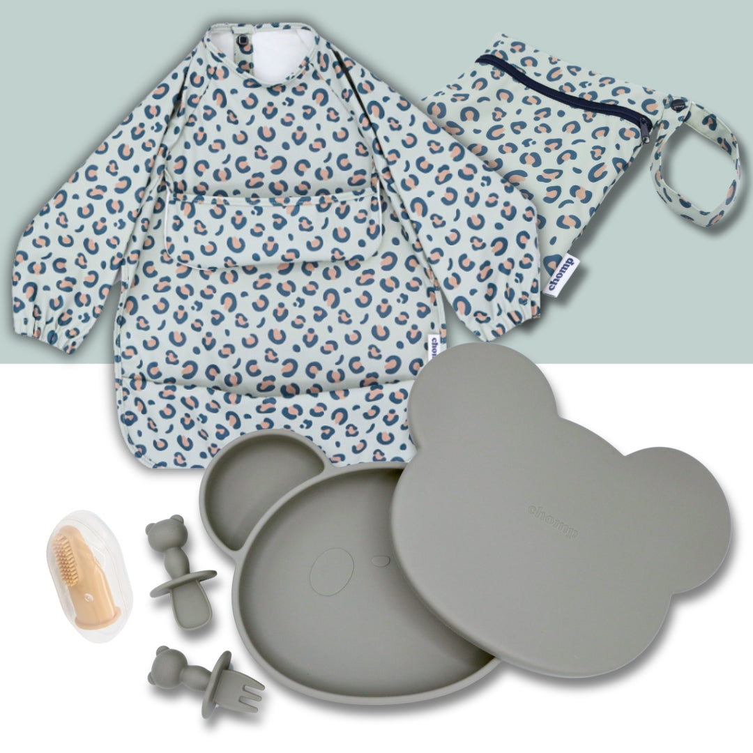 EveryKid Coverall Bib Baby Weaning Set