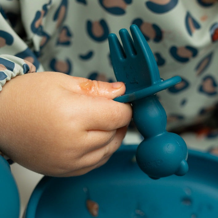 Functional Silicone Baby Bowl and Baby Spoon Set for BLW