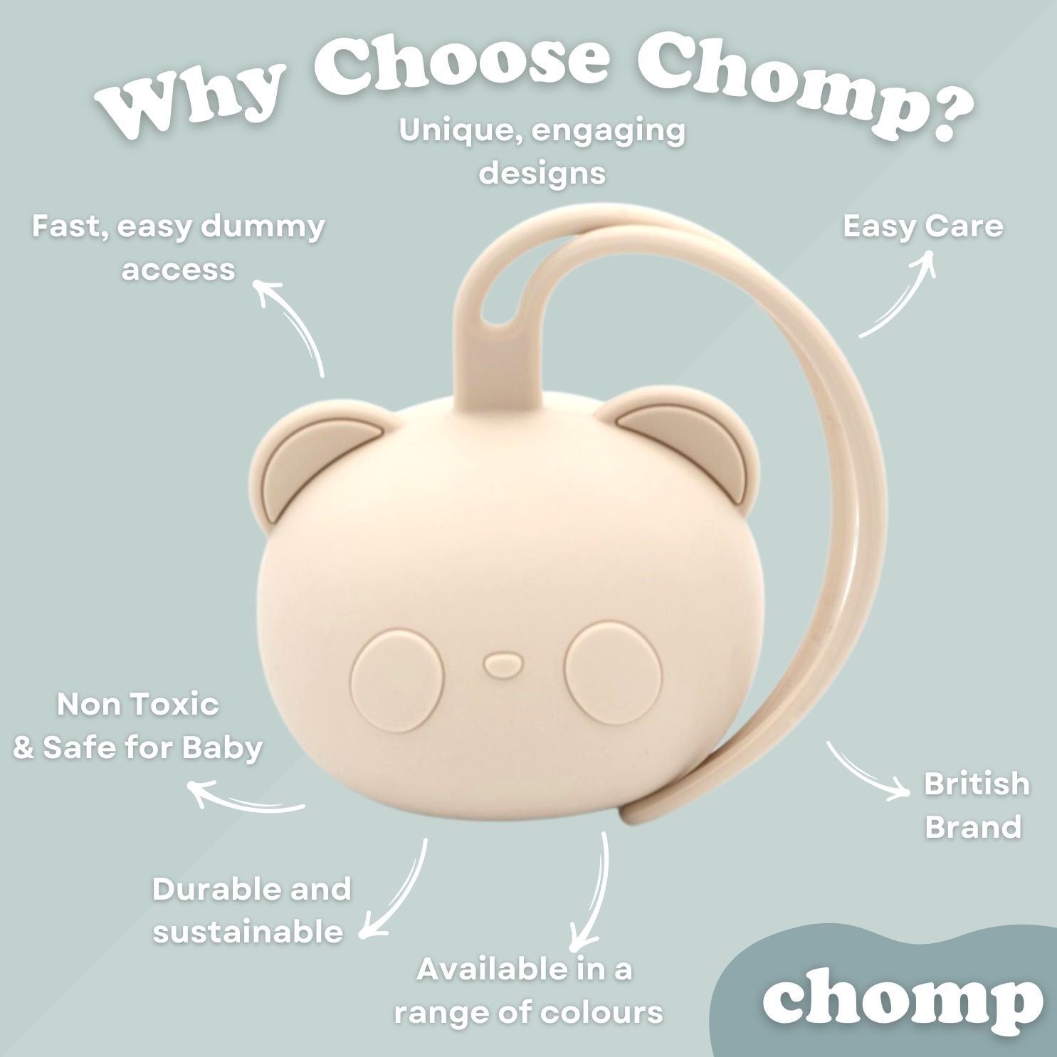 chomp panda dummy case