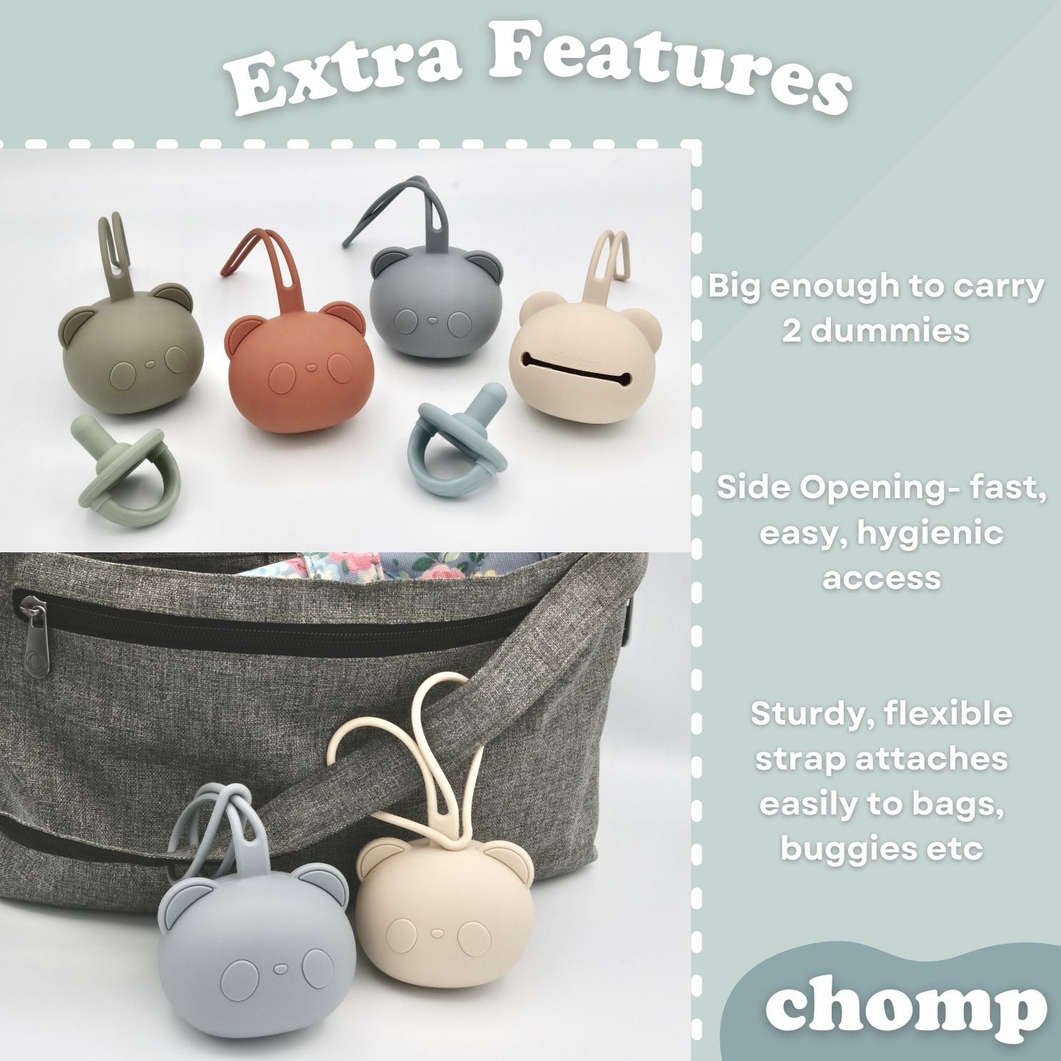 chomp panda dummy case