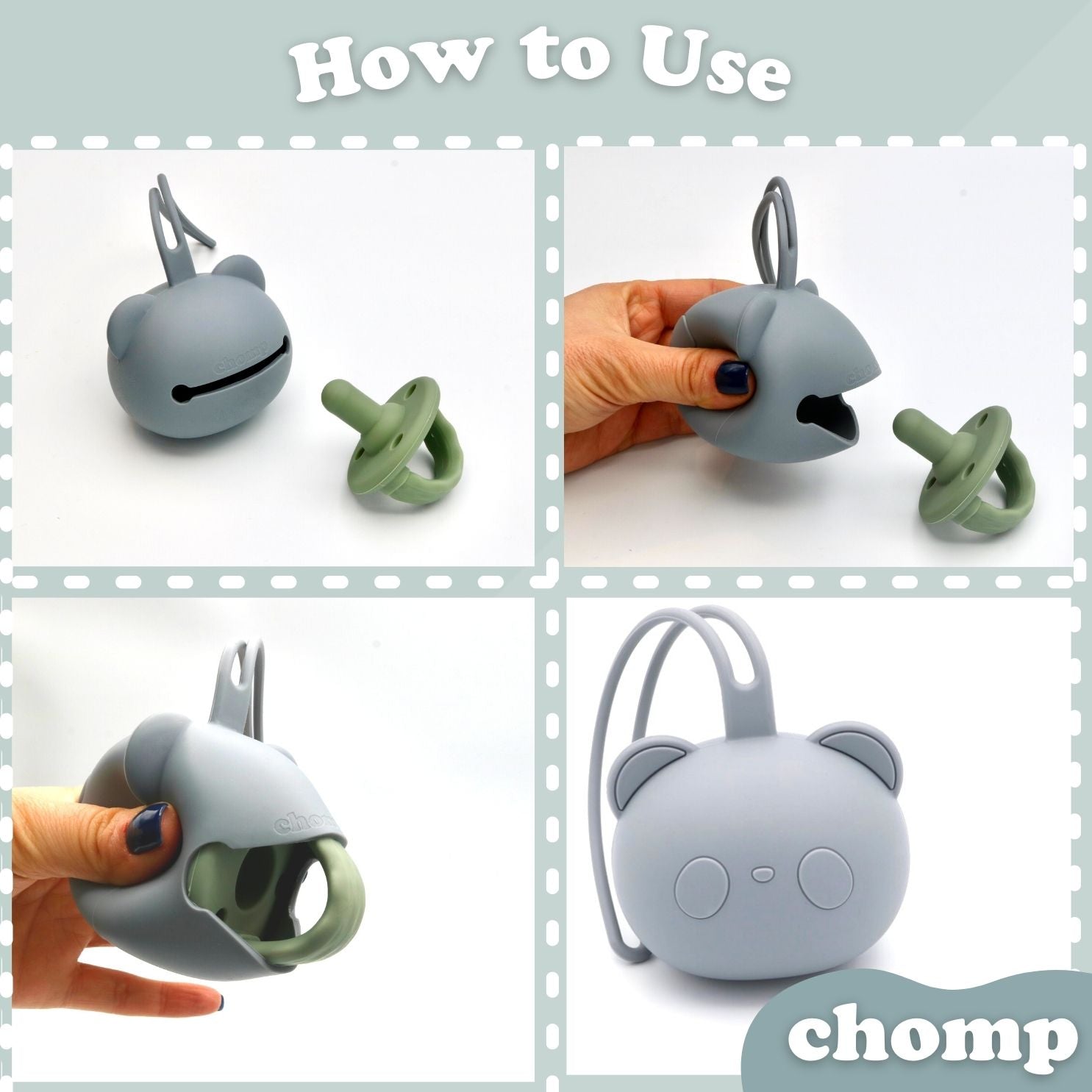 chomp panda dummy case