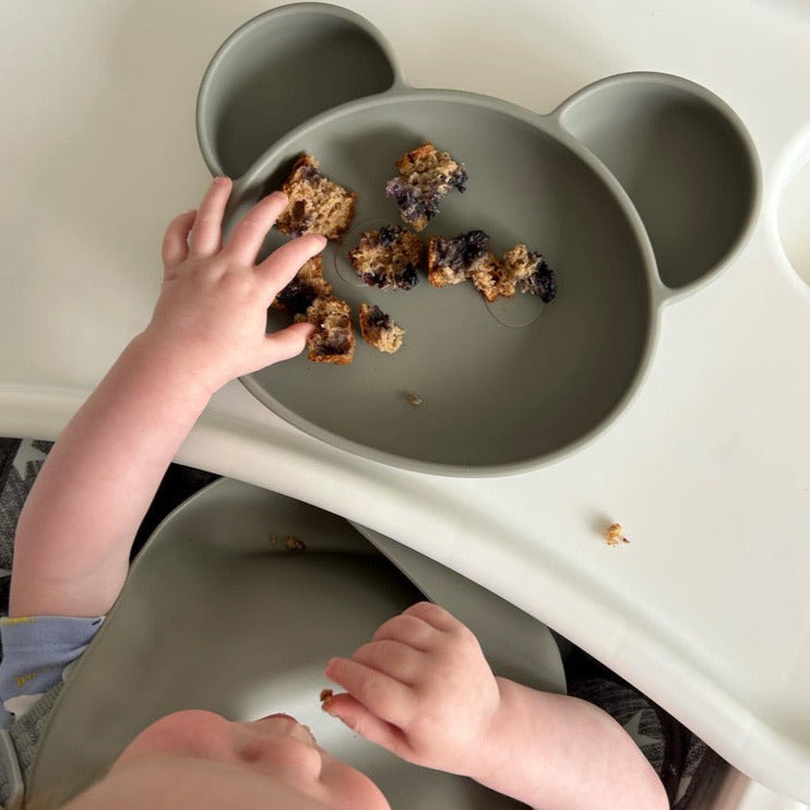 Panda Baby Suction Plate- with free gift matching lid
